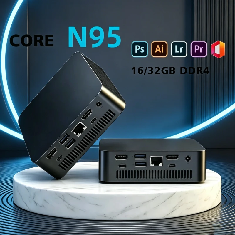 

MINI Core N95 PC Windows 11 Pro 16GB RAM 1TB 2TB SSD WIFI 6 BT5.2 4K HD Mini Gaming Office Study Pc