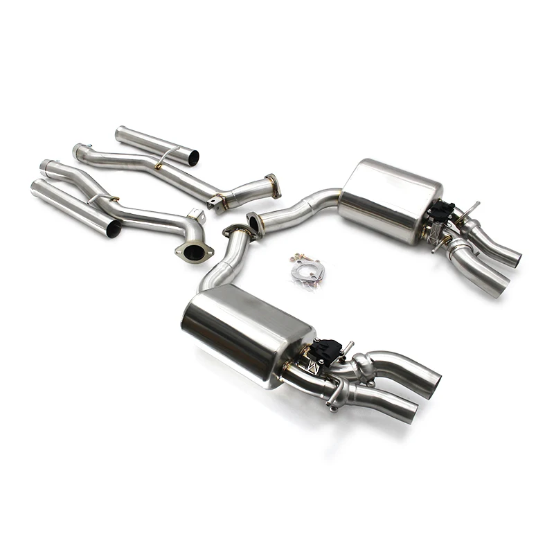 Car Exhaust System For Mercedes-Benz E63 AMG 2007-2016 Escape Stainless Steel Exhaust Pipe Muffler Catback Exhaust