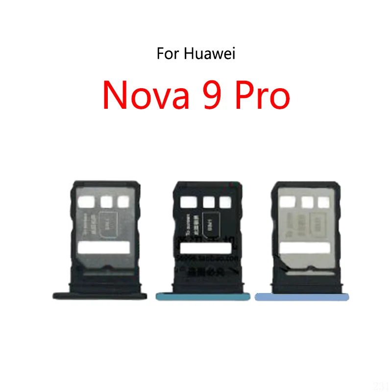 For Huawei Nova 9 Pro New SIM Card Slot Tray Holder Sim Card Reader Socket