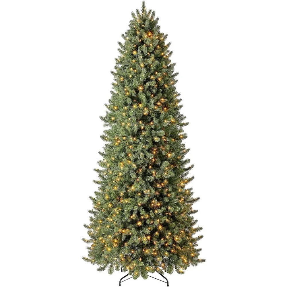 Christmas Tree 9 Ft Pre-Lit Vermont Spruce Artificial Remote-Controlled Color-Changing LED 54