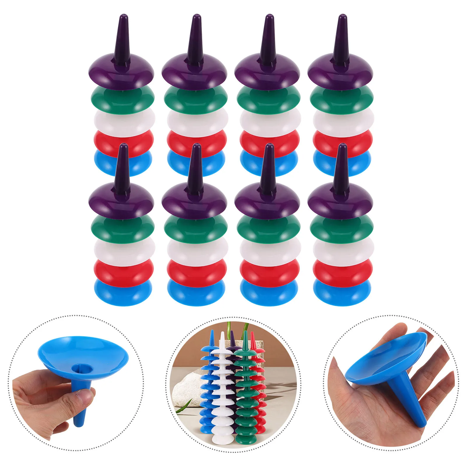 

50Pcs Plastic Drip Catcher - Reusable Taper Wax Holder for Church Candlelight Service Christmas Eve Wedding Party