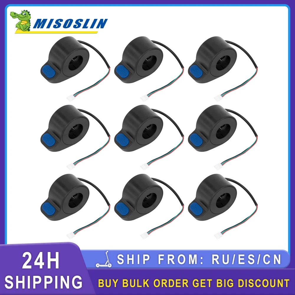 9PCS Electric Scooter Speed Dial Thumb Throttle Speed Control for Xiaomi Mi 3 Blue Rubber Button Thumb Accelerator Repair Parts