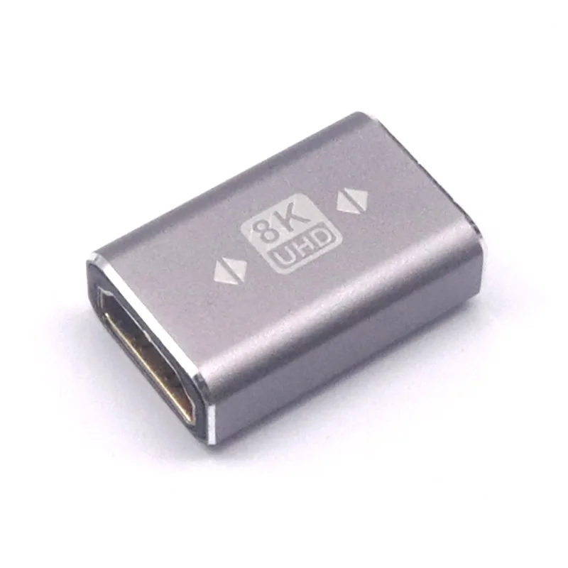 1/2pcs 8K 60HZ ultra high definition adapter HDMI2.1 male to female extension HDMI8K elbow 90 degree 270 degree adapter