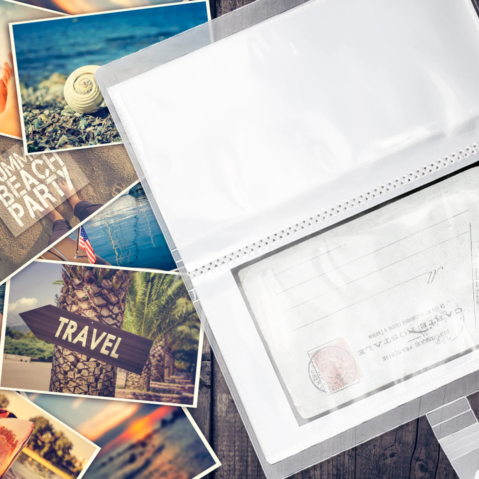 

Набор из 2 многофункциональных портативных пылезащитных альбомов для коллекционирования марок, открыток, карточек и фотографий – идеальный подарок