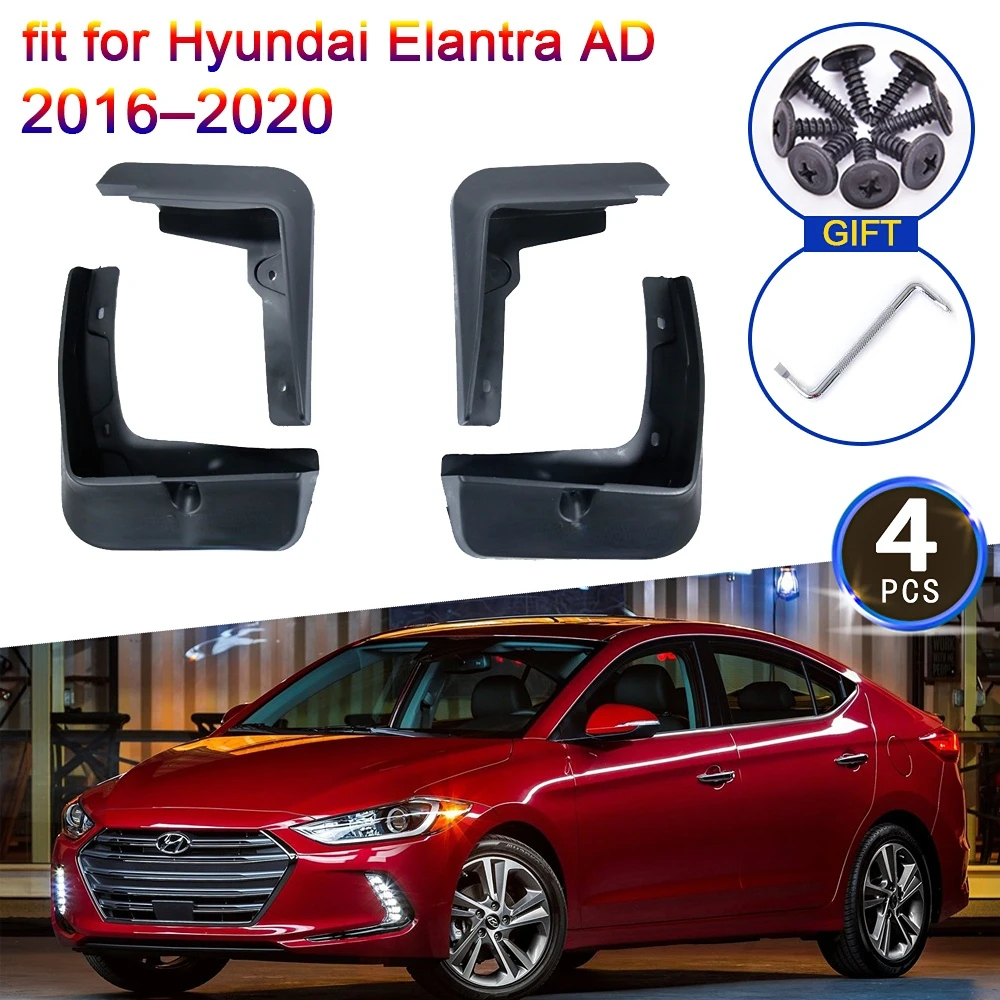 

4x for Hyundai Elantra 2016 2017 2018 2019 2020 AD Avante Mud Flaps Splash Guards Flap Mudguards Fender Car Styling Accessories