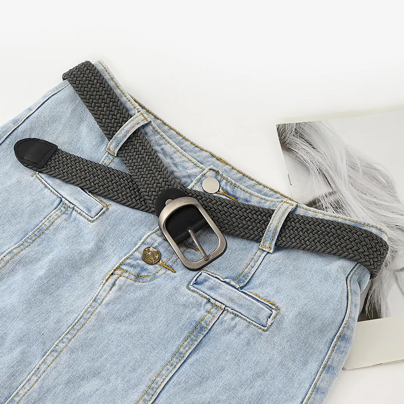 3.3cmX108cm Men's/Women's Fabric Canvas Webbing Man Belt Student Designer Men Leisure Trousers Belt Jeans Needle Buckle Belts