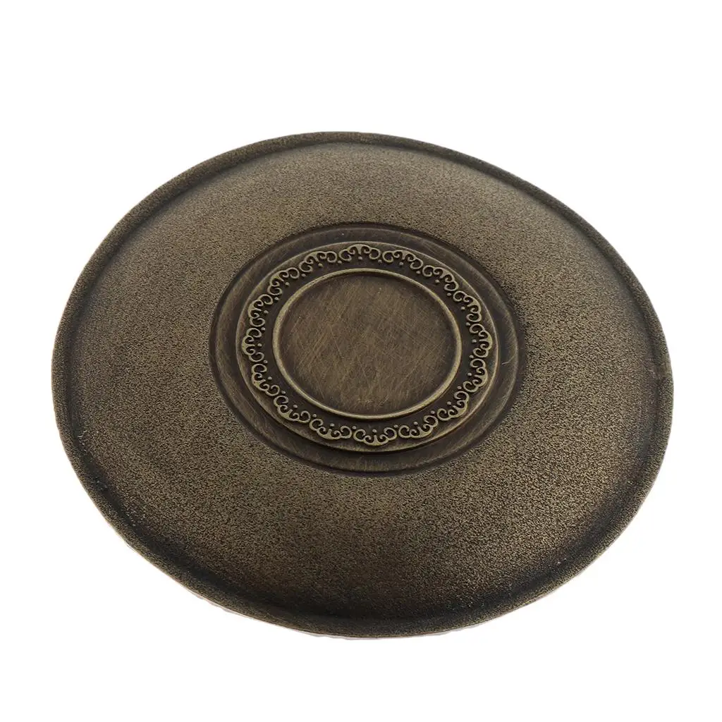 Drink Coaster Cast Iron Teacup Saucer Retro Zinc Alloy Mat for Tea Tableware Home Teahouse