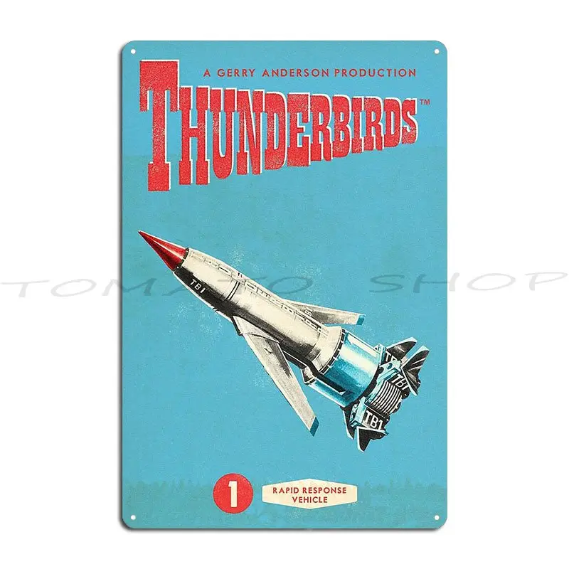 Thunderbird 1 Metal Plaque Poster Wall Mural Club Bar Pub Garage Designs Tin Sign Poster