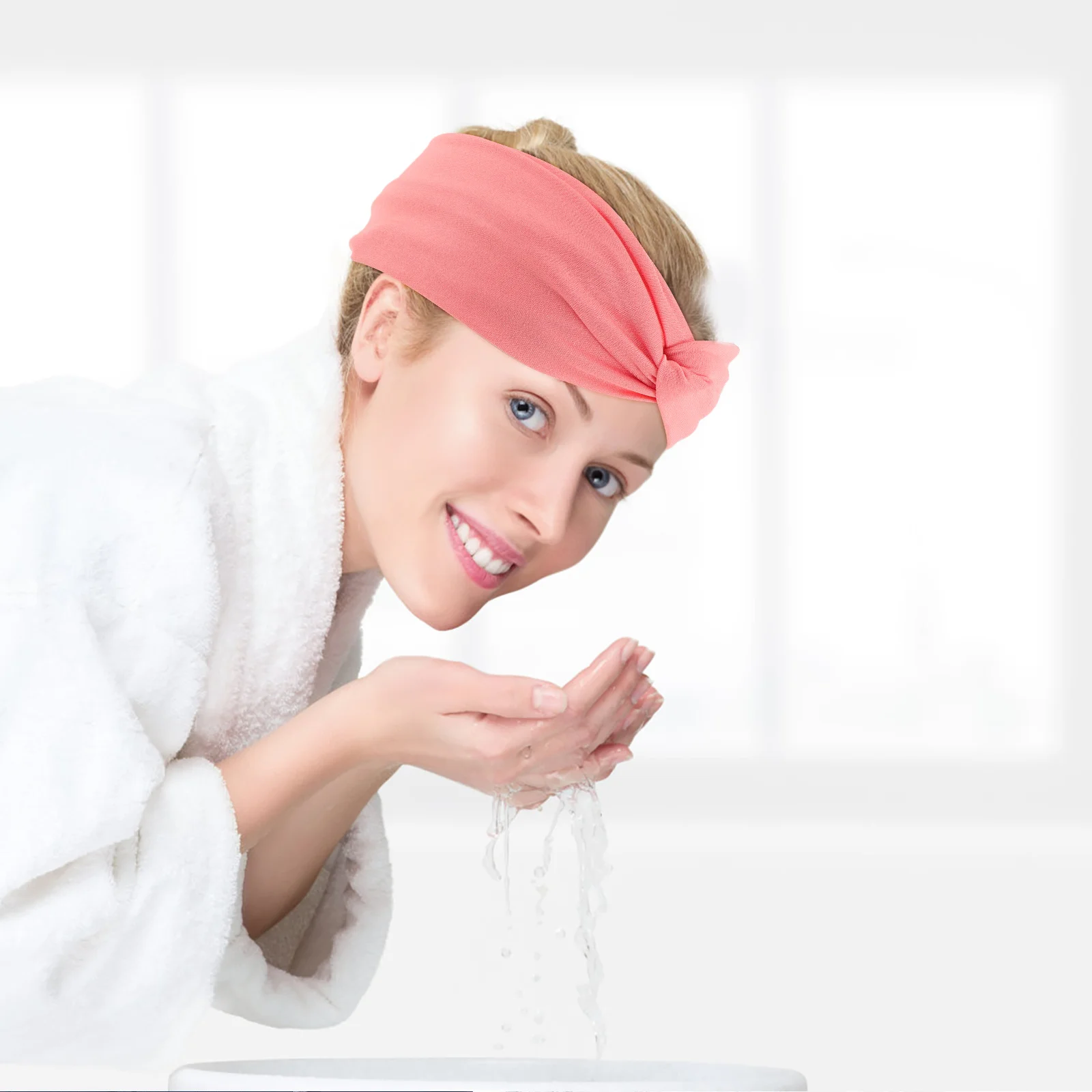 Faixa de cabelo elástica para ioga, faixa de cabelo cruzada para esportes, estilo fitness e atividades ao ar livre, faixa de cabelo cruzada