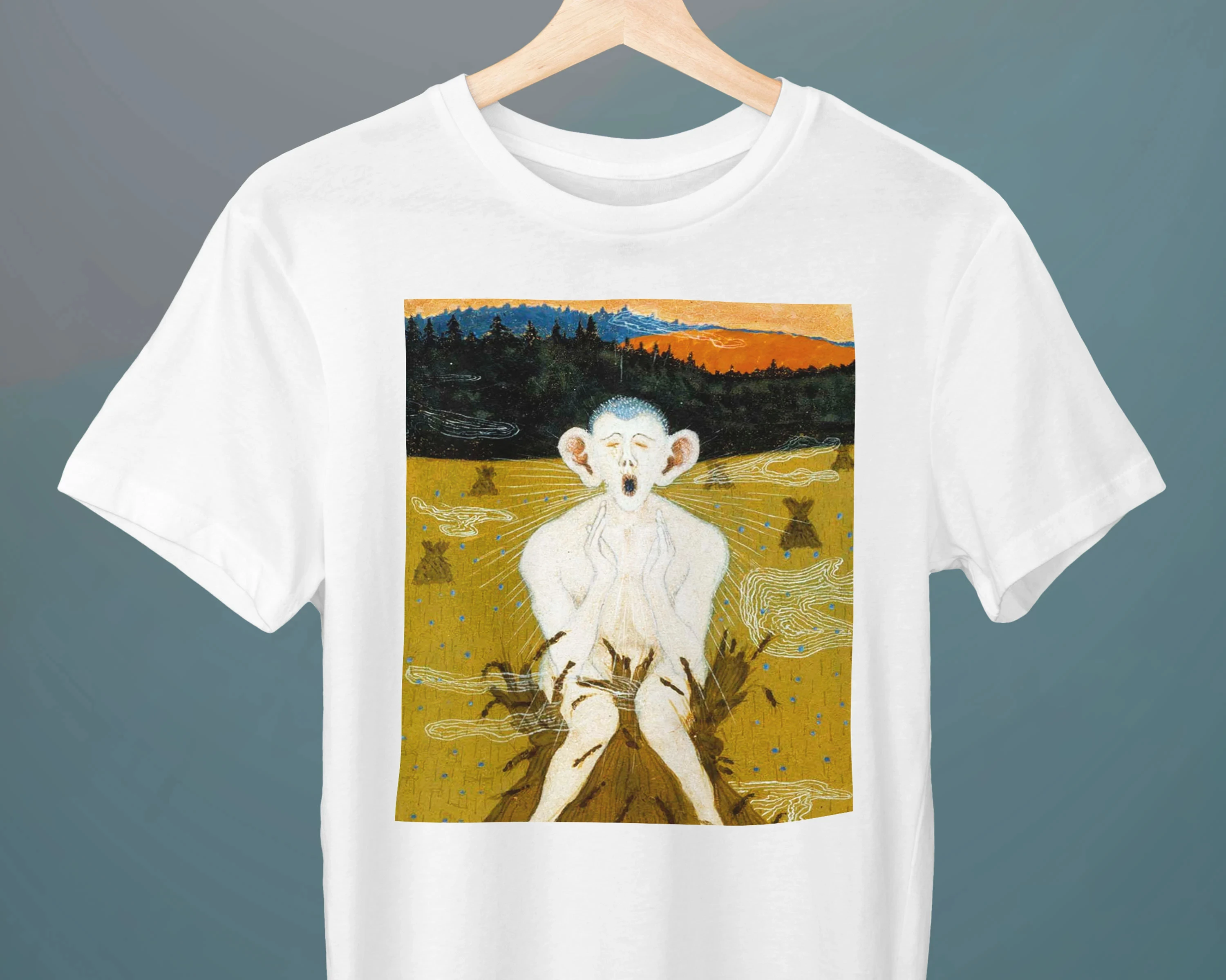Frost, Hugo Simberg Gemälde, Unisex T-Shirt, Symbolismus, Kunst T-Shirt, Geschenk für Sie, Geschenk für Ihn, Kunstliebhaber Geschenk Herrenbekleidung
