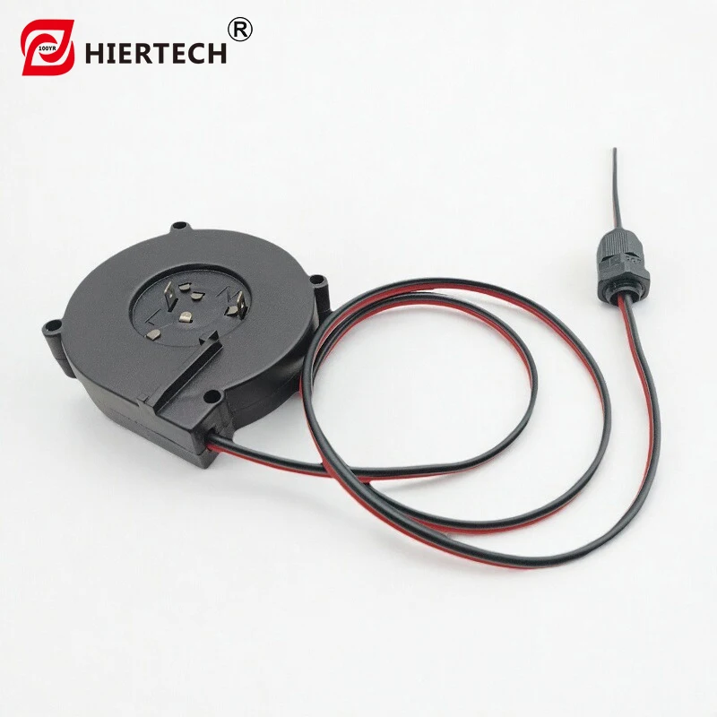HIERTECH 2-core*18AWG power reel Length of 0.75m Auto-Retractable Rewinding Technology Use for Industrial Equipment&Device