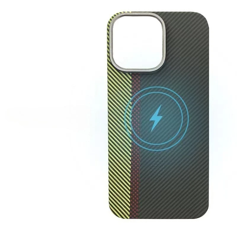 เคสโทรศัพท์มือถือสำหรับ iPhone14Pro 14 Promax และ iPhone 15Pro 15ProMax  วัสดุใยอะรามิด คุณภาพสูง บางเฉียบ ป้องกันการตกกระแทก ดีไซน์เรียบง่าย