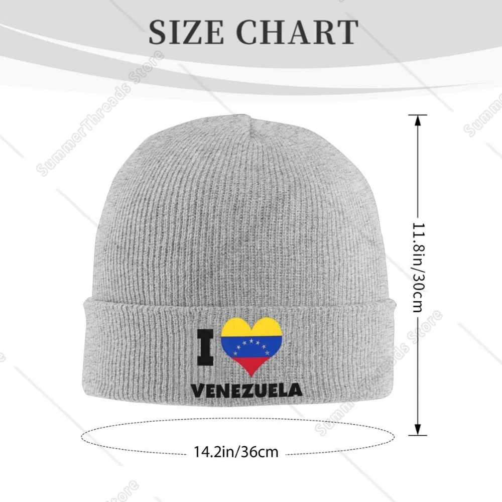 I Love Venezuela. Beanie Hats Bonnet Hats Men Women Hip Hop Outdoor Sport Knitting Hat Spring Printed Thermal Elastic Caps image 5