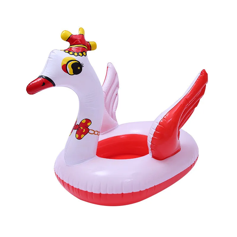 55cm Summer Must-haves Outdoor Swimming Pool baby Seat Float Inflatable Lovely Animal Mattress Swimming Float Toys For Children