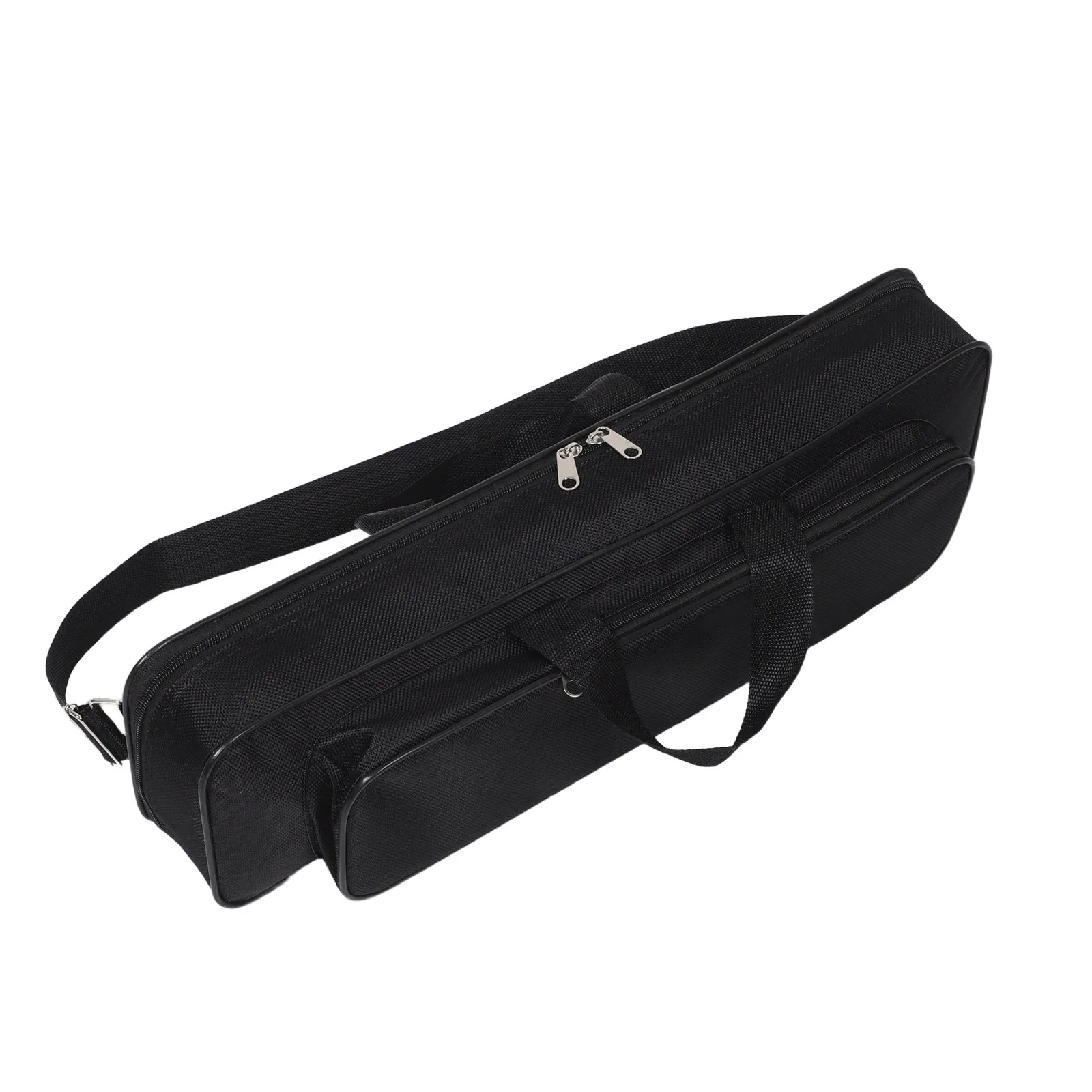 

Fishing Gear Organizer Bag Black Oxford Cloth Steel Wire Frame Portable Compact Fishing Rod Travel Case Travel Rod Case