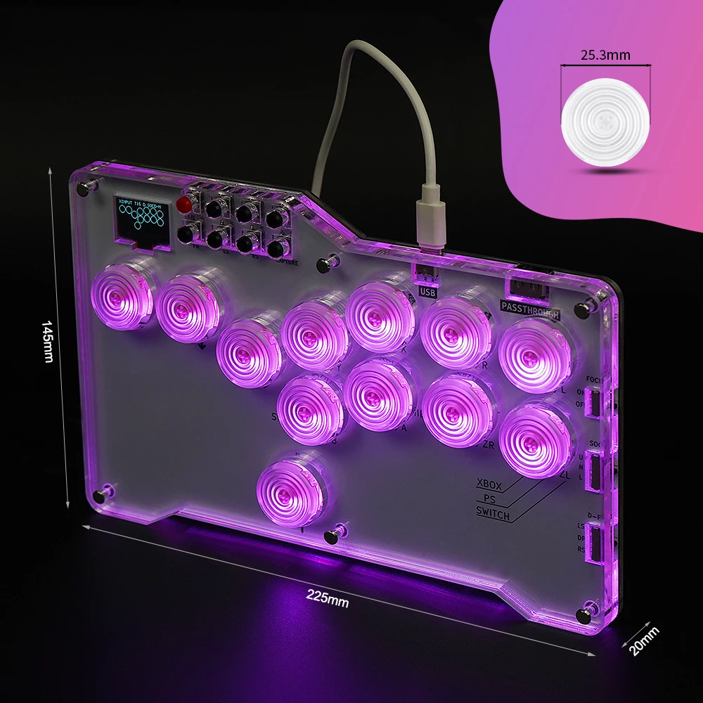 Контроллер BitFunx для ПК/Ps3/Ps4, джойстик для Nintendo Switch Mini Hitbox