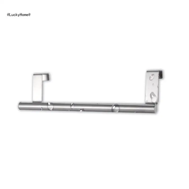 Bathroom Towel Rag Rack Home Organizers Hanger Kitchen Cabinet Over Door Towel Bar Hanging Holder No Drilling Hanger 11UA