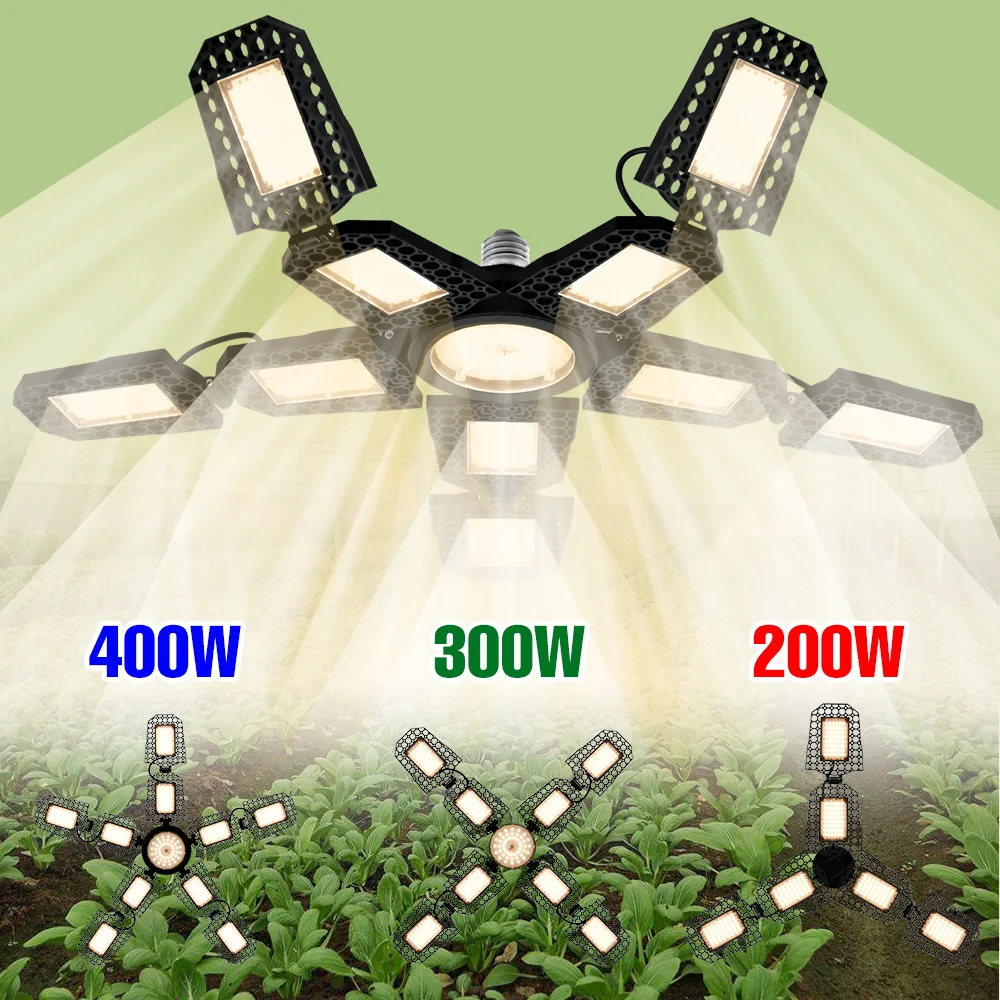 

400W Full Spectrum Grow Lights LED Deformable Seedings Planting Lamp Greenhouse Tent Hydroponics Succulent Cultivation Lighting