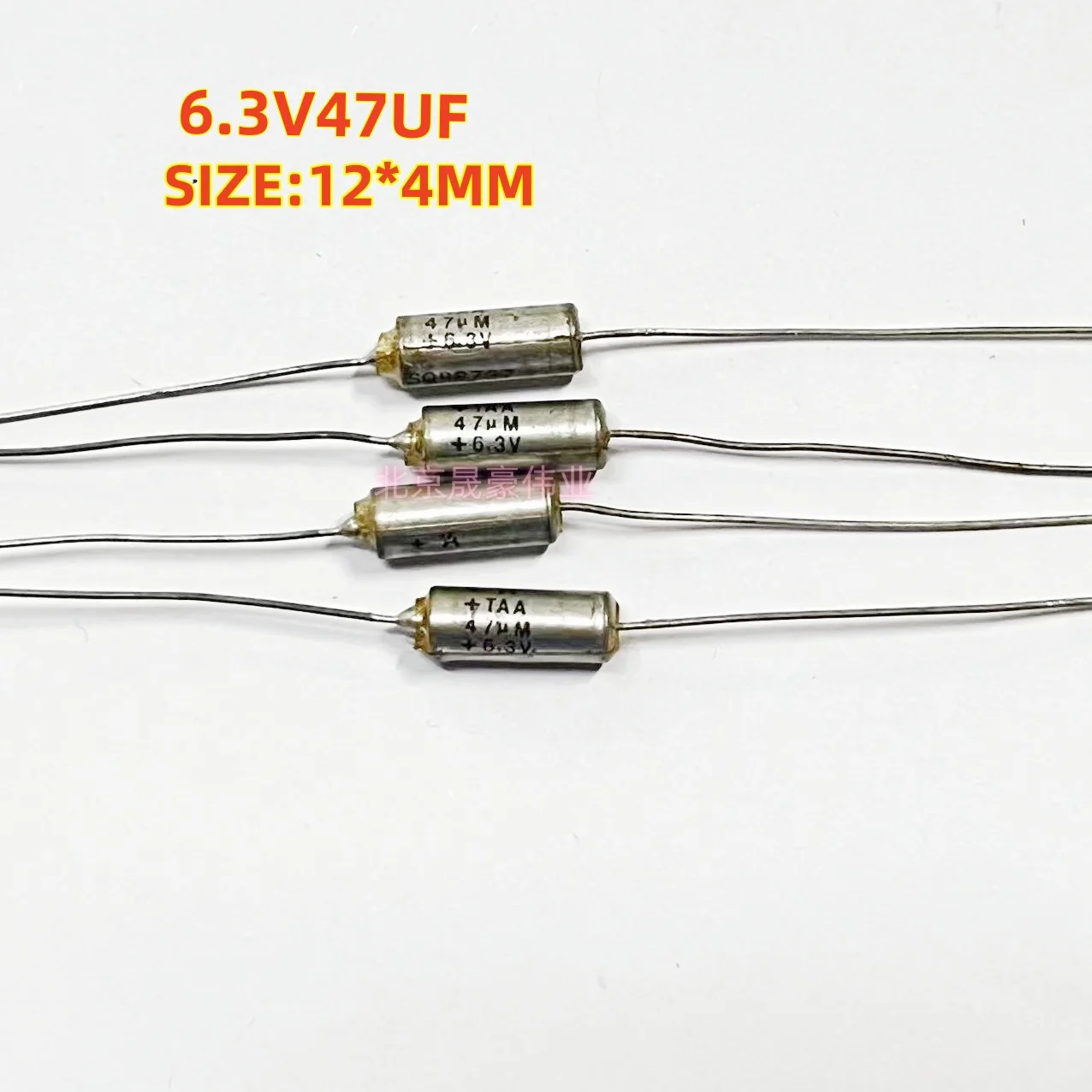 2pcs  +TAA 6.3V47UF 6.3V476M Axial Gold Sealed Tantalum Electrolytic Capacitor 47UF/6.3V Tantalum Capacitor