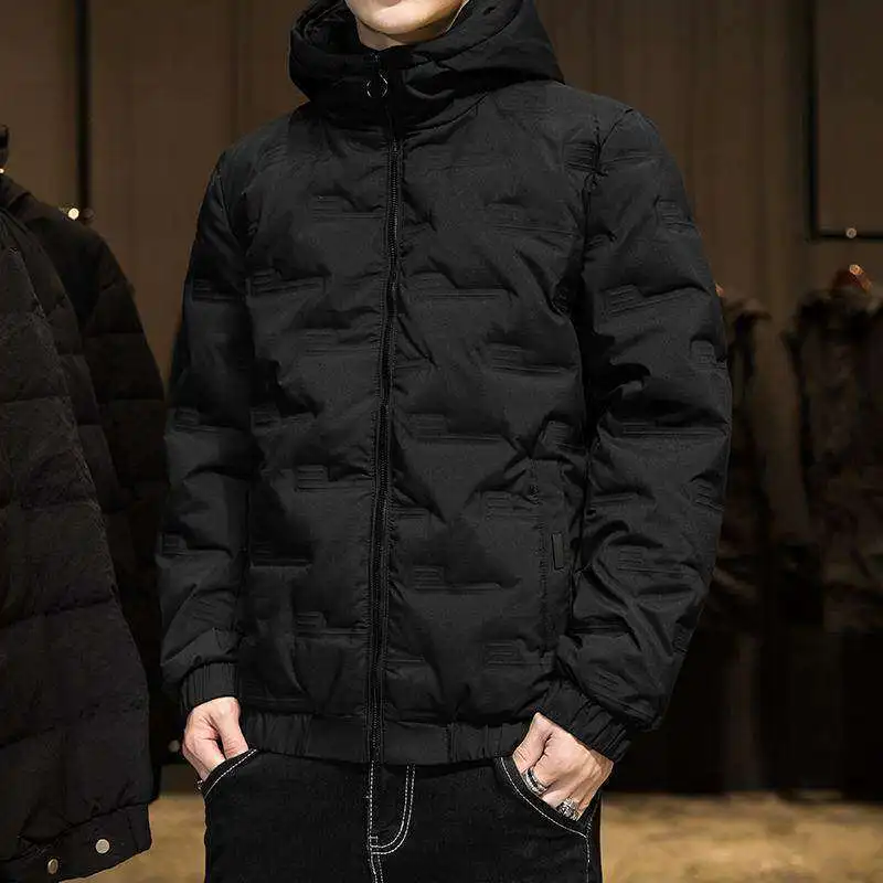 

Men's down Cotton Jaet Lightweight ort Casual Winter Coat Warmth Youth Faion Brand New 2023 Thiened Knot