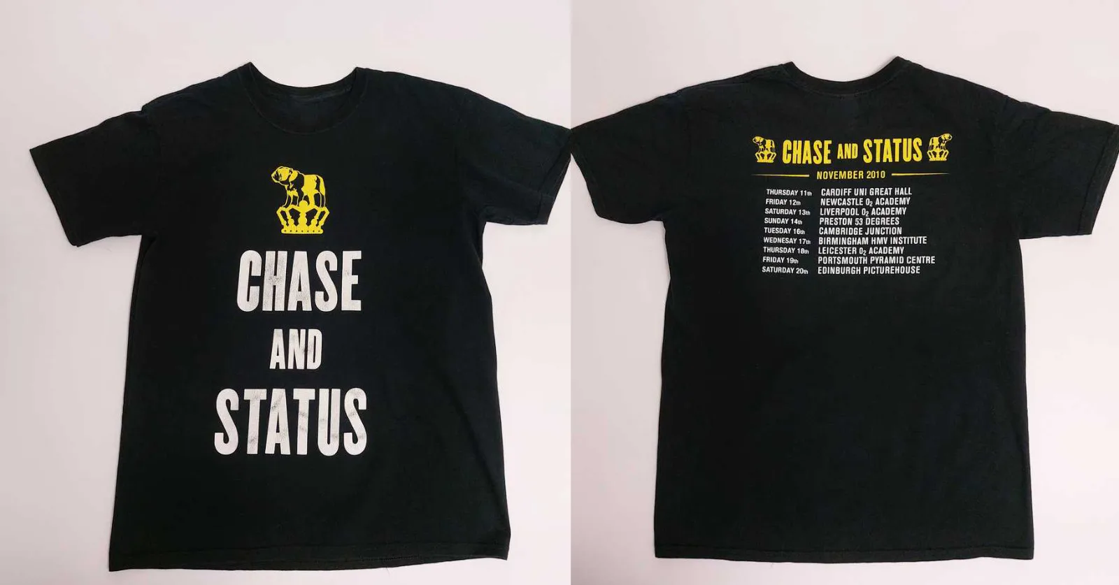 Rare Chase & Status Band 2010 Tour T-shirt S to 5XL 2F1497