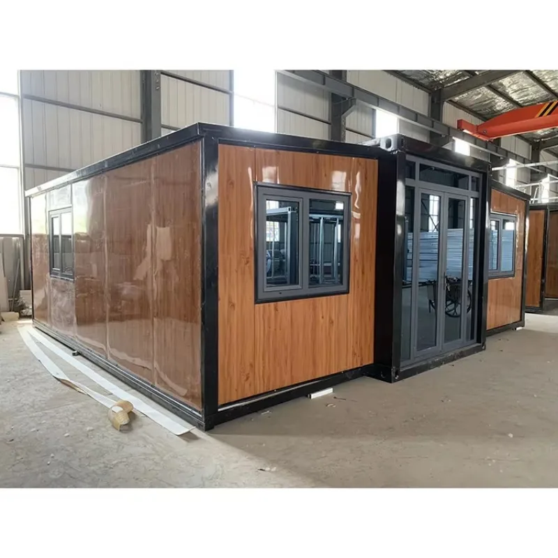 Expandable Container House Dual-Wing Foldable Modular Prefab Steel Structure Portable Outdoor Residential Unit Tiny House