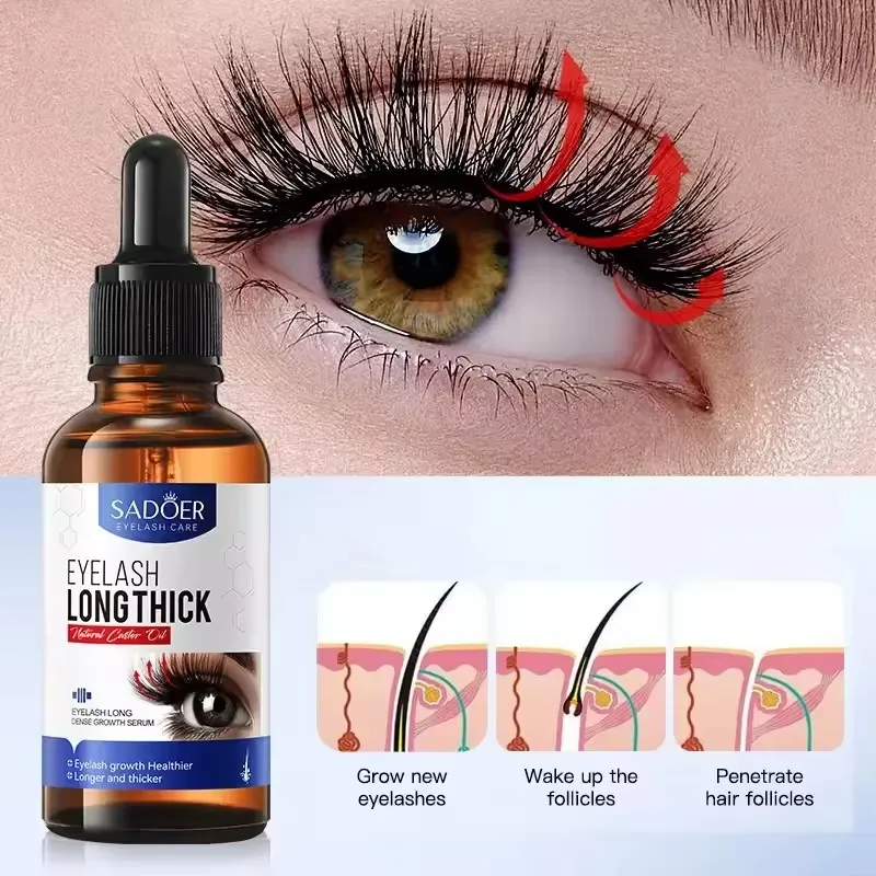 Eyelash growth essence fast 7 days Eyelash and eyebrow enhancer longer plump thicker eye cosmetics new 2025