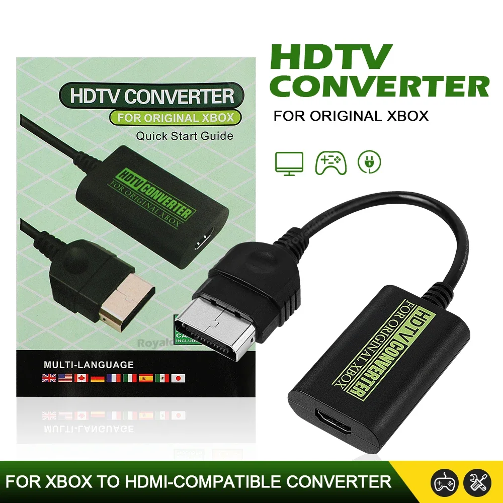 HDTV Projektor TV Monitor Konverter Für Xbox Zu HDMI-kompatibel Konverter Digital Video Audio Adapter Für XBOX 1080P 720P 480P