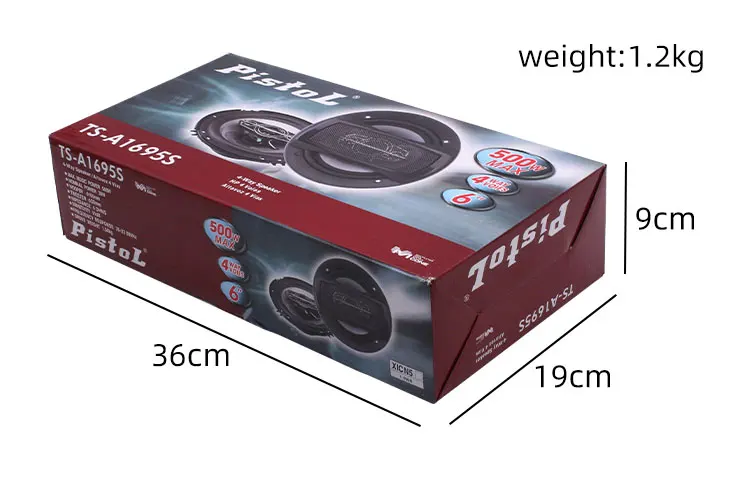 Alto-falante coaxial para carro de 6 polegadas, sistema de alto-falantes de quatro canais para carro, dedicado à modificação de áudio do carro