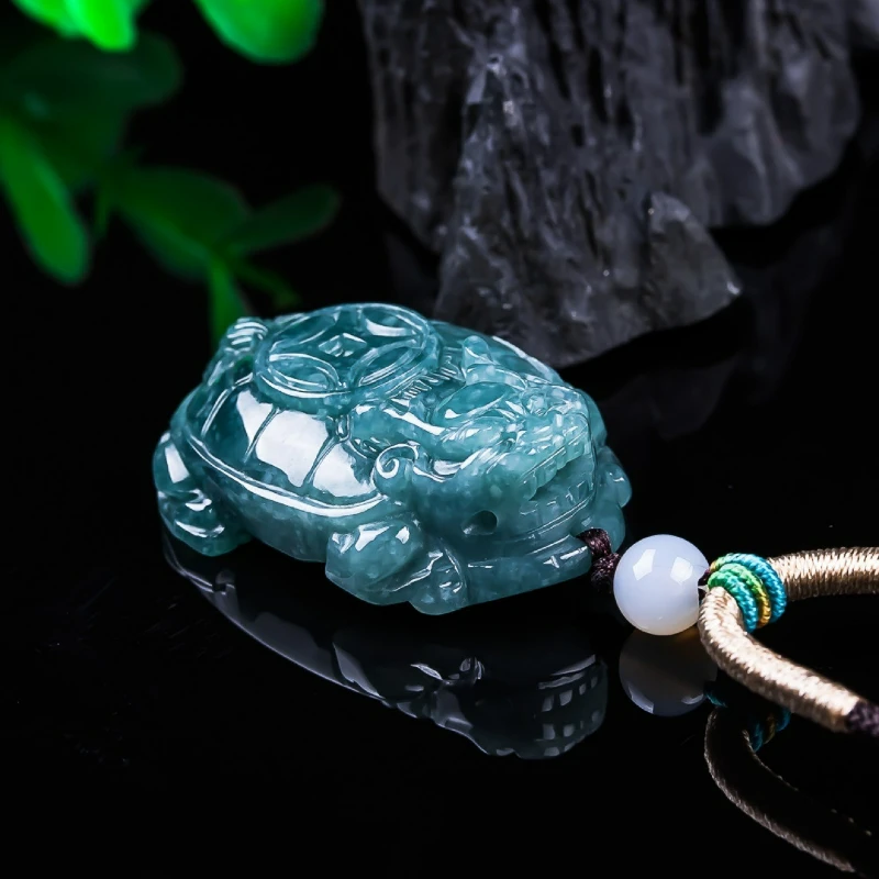 

Натуральный нефрит ручной работы кулон в виде черепахи-дракона для мужчин и женщин пары счастливый кулон ожерелье из жадеита амулет нефритовый орнамент подарок