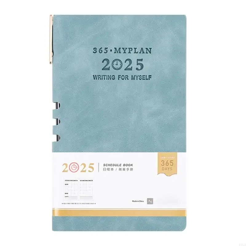 T5EA 2025 Daily Weekly Monthly Planner Notebook Day Planner dari 01.2025-12.2025