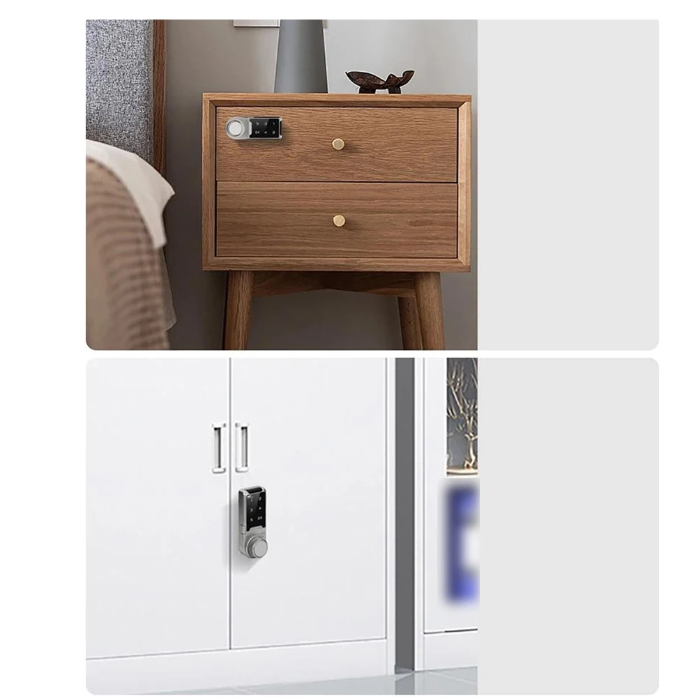 Electronic Combination Tongue Lock for Storage Cabinets with Auto-Disable Feature After Multiple Invalid Entries