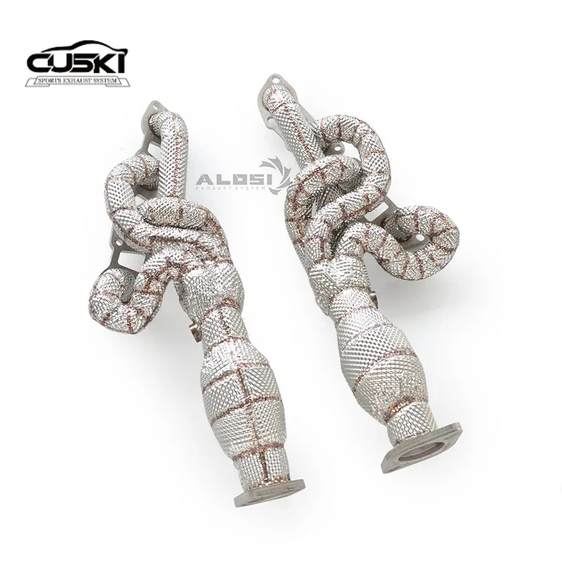 Stainless steel exhaust manifold collector suitable for Lexus ISF 5.0 V8 2008-2014 automotive exhaust retrofit exhaust accessori