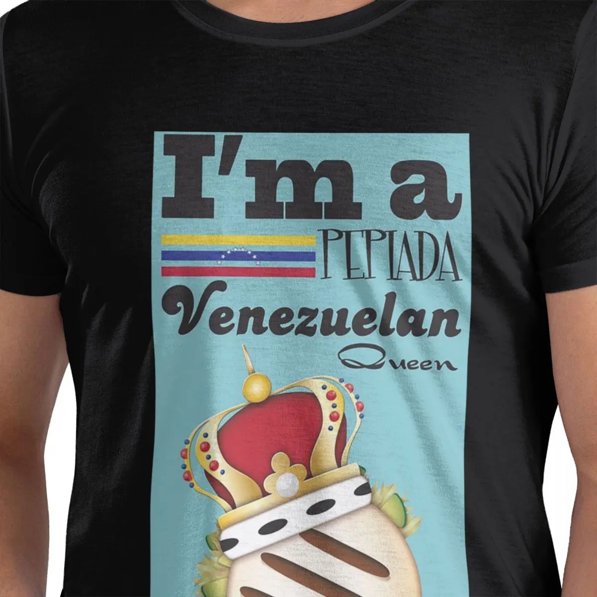 

Футболка из 100% хлопка Arepa Venezuela Im A Pepiada Venezuelan Queen, мужские модные футболки, мужские футболки с круглым вырезом и коротким рукавом, S-6XL