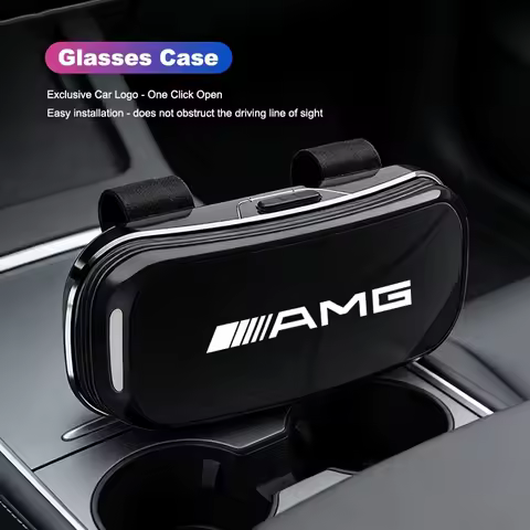 Car Visor Glasses Box Auto Sunglasses Storage Case For Mercedes Benz AMG GLE GLS CLA CLE GLC CLS GLA W223 W213 W206 W464 W247