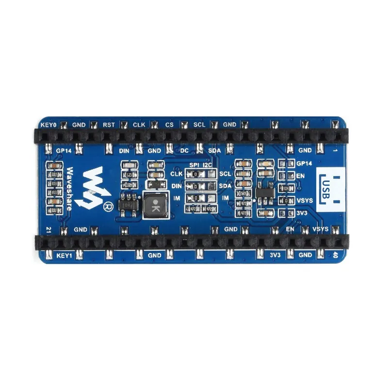 1.3inch OLED Display Module For Raspberry Pi Pico, 64×128 Pixels, SPI/I2C Interface