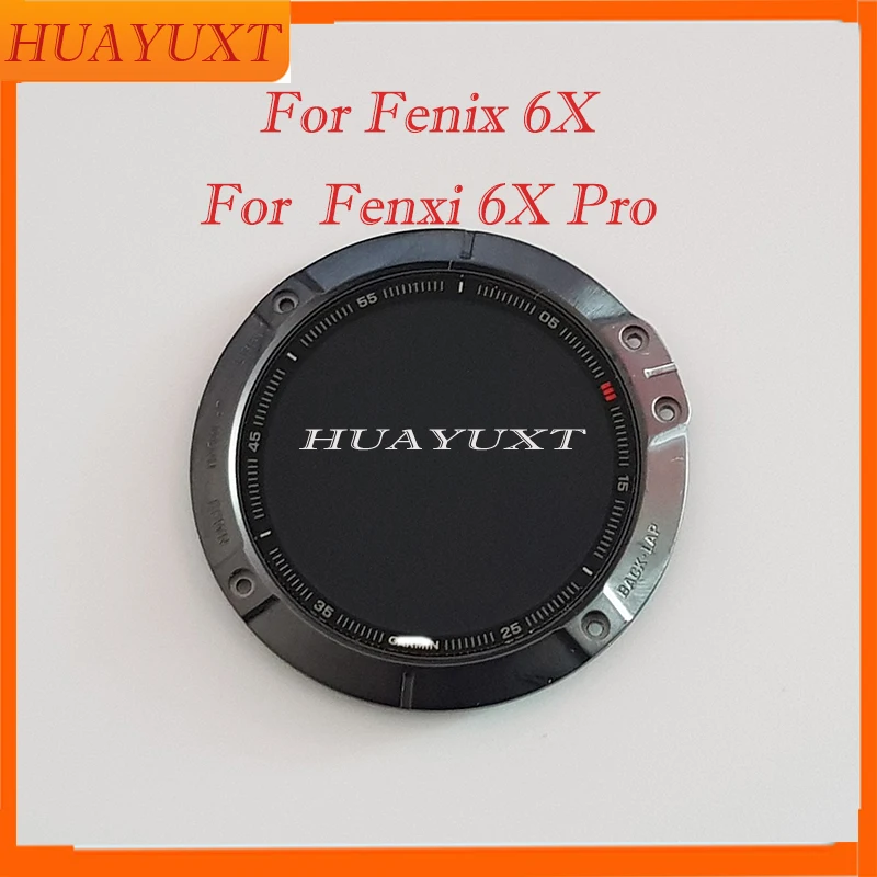 For GARMIN Fenix 6X Pro Standard Edition 51mm LCD Screen 010-02157-00 Black LCD Panel Adventure es Parts Repair