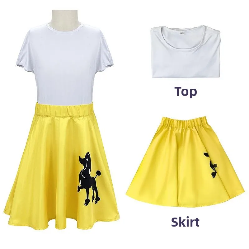 

Юбка-миди в стиле ретро Хепберн с мультяшным принтом ter Ne, женский сценический костюм, лето 2023, модный тренд