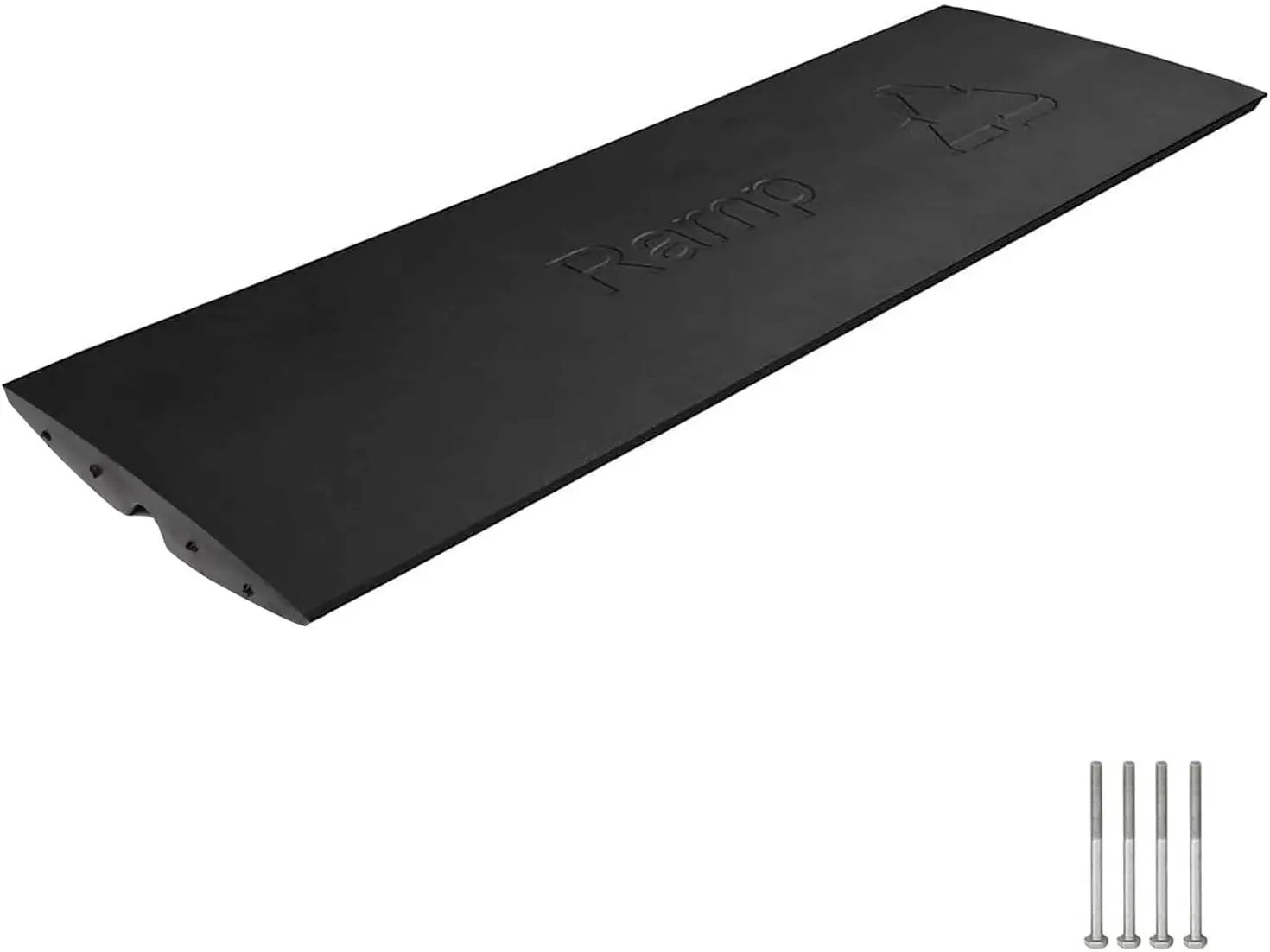 

Heavy Duty Rubber Car Ramp - 44000lbs Capacity, 2.6 Inch High Threshold for Driveway, Curb, Doorway, Loading Dock, Garage