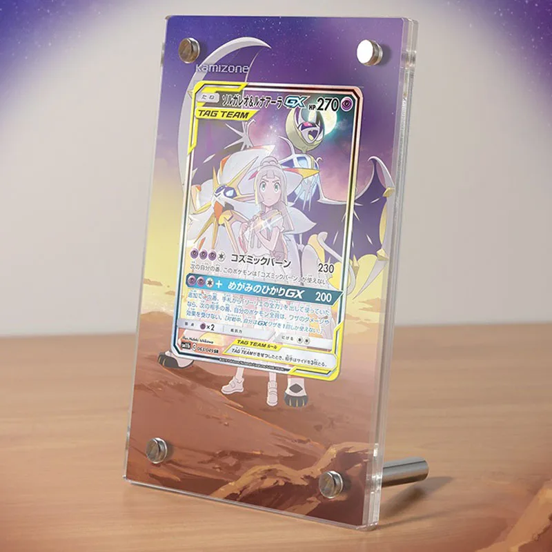 

Pocket Monster Lillie Card Art Extension Display Stand Classic Game Collection Card Acrylic Card Brick Photo Frame DIY Toy Gift