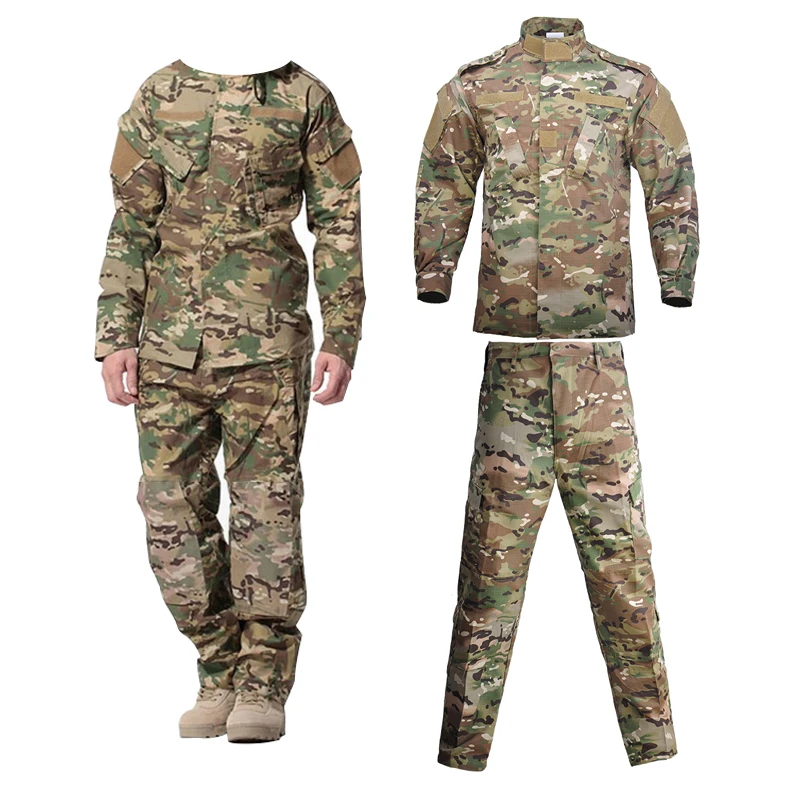 Uniforme da esterno tuta resistente all'usura Safari uomo forze speciali cappotto pantalone antivento pesca Camouflage caccia vestiti