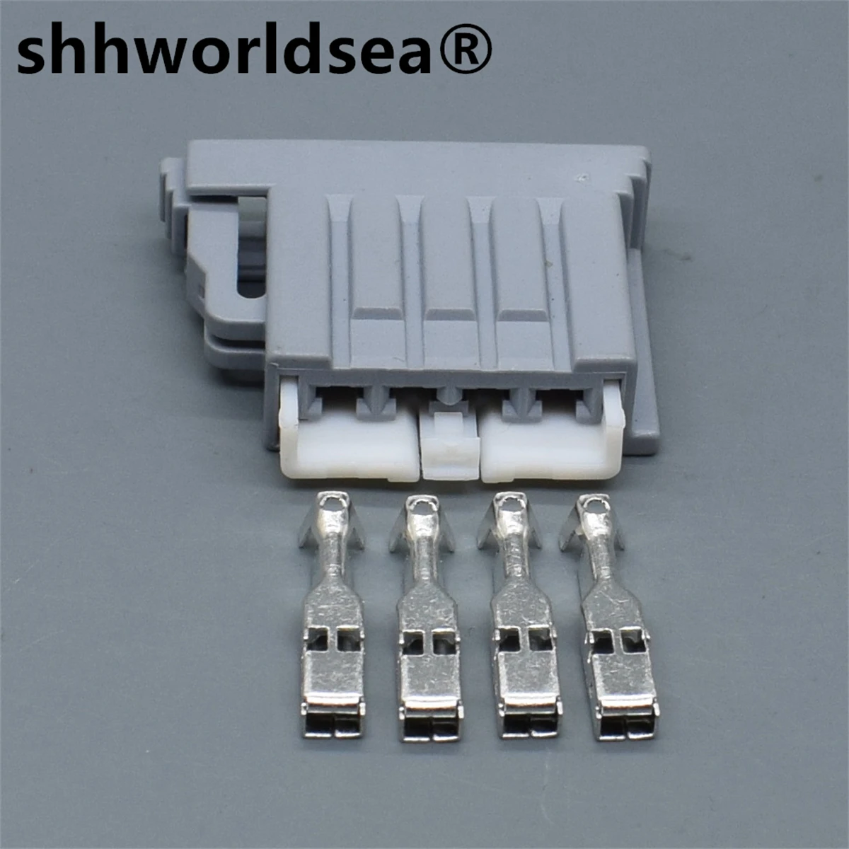 

shhworldsea 4 Pin 2.8 Series 7283-2105-40 Grey Automobile Electric Cable Unsealed Socket With Terminal