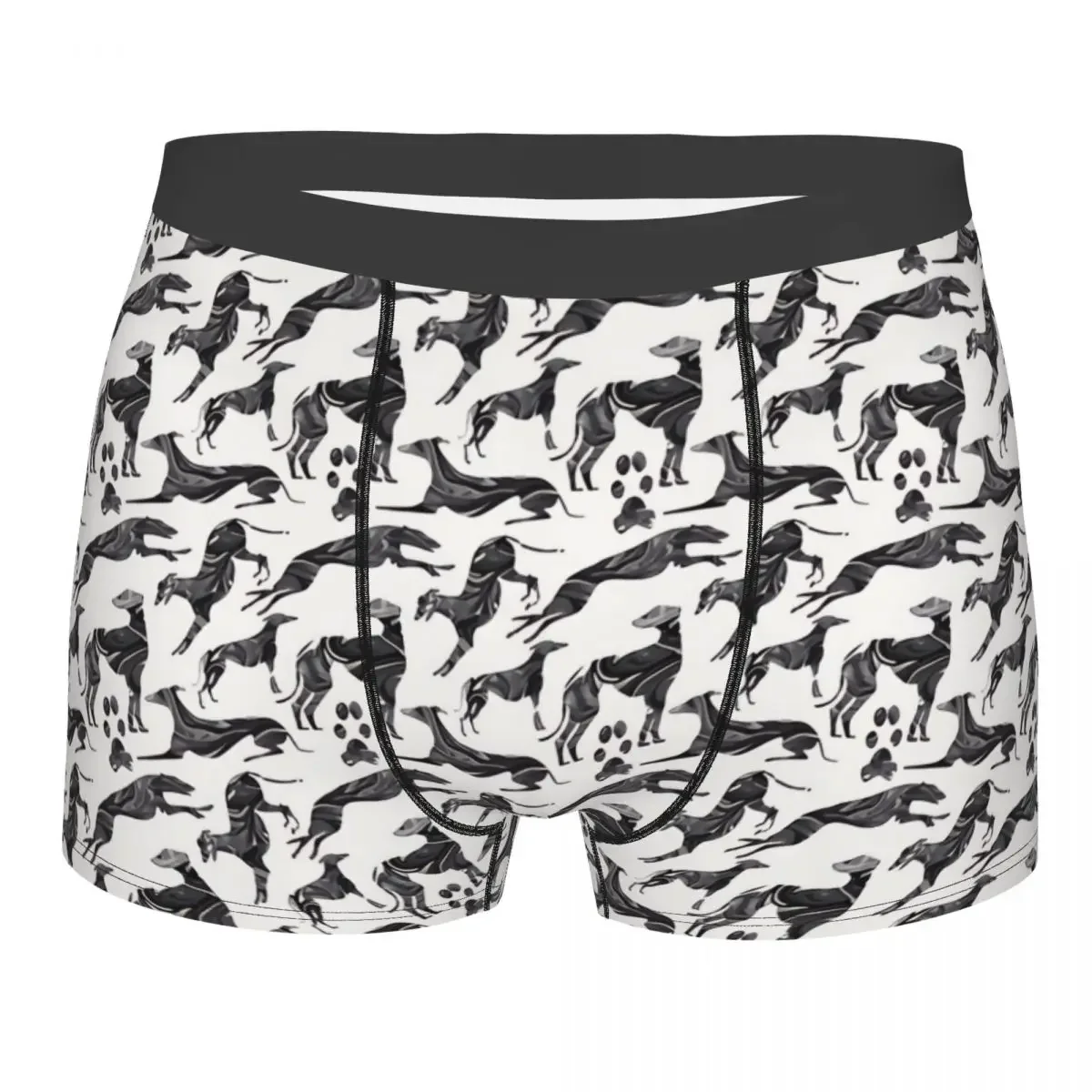 Marble Lous Greyhound Silhouettes Men Boxer Briefs Geryhound Greyhounds Dog Highly Breathable Underwear Top Quality Print Shorts