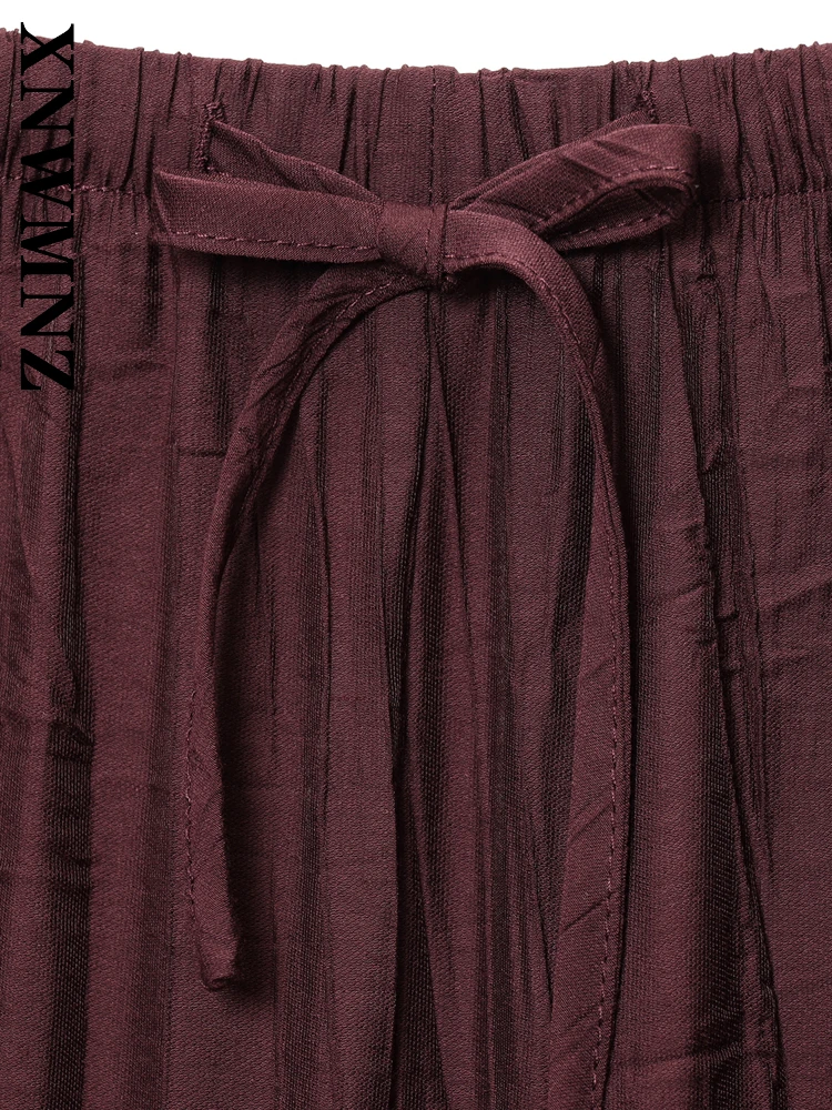 XNWMNZ 2025, Sommer, neue Damenmode, Urlaub, Rock mit Batik-Taille, schicker Damen-A-Linien-Rock, Boho-Midi