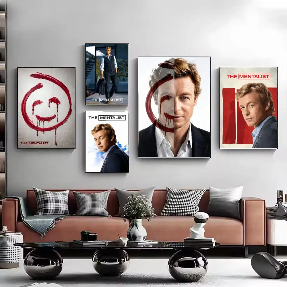TV Series The Mentalist Poster HD Wall Art Aesthetic Home Decor for Living Room Bedroom Café Office Stylish Gift