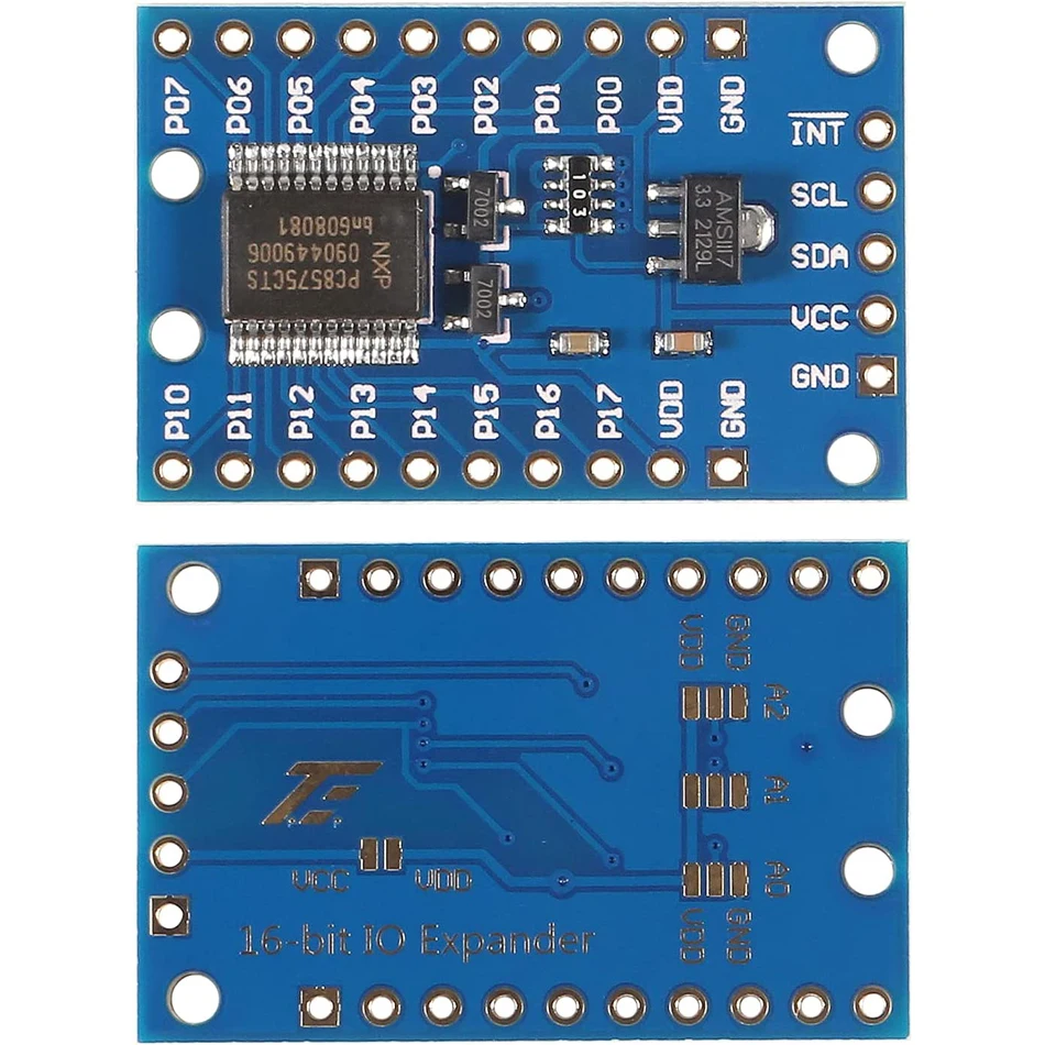 1/6/10pc PCF8575 IO Expander Board Module I2C to 16IO IIC I2C I/O Extension Shield Module 16 bit SMBus I/O Ports for Arduino R3