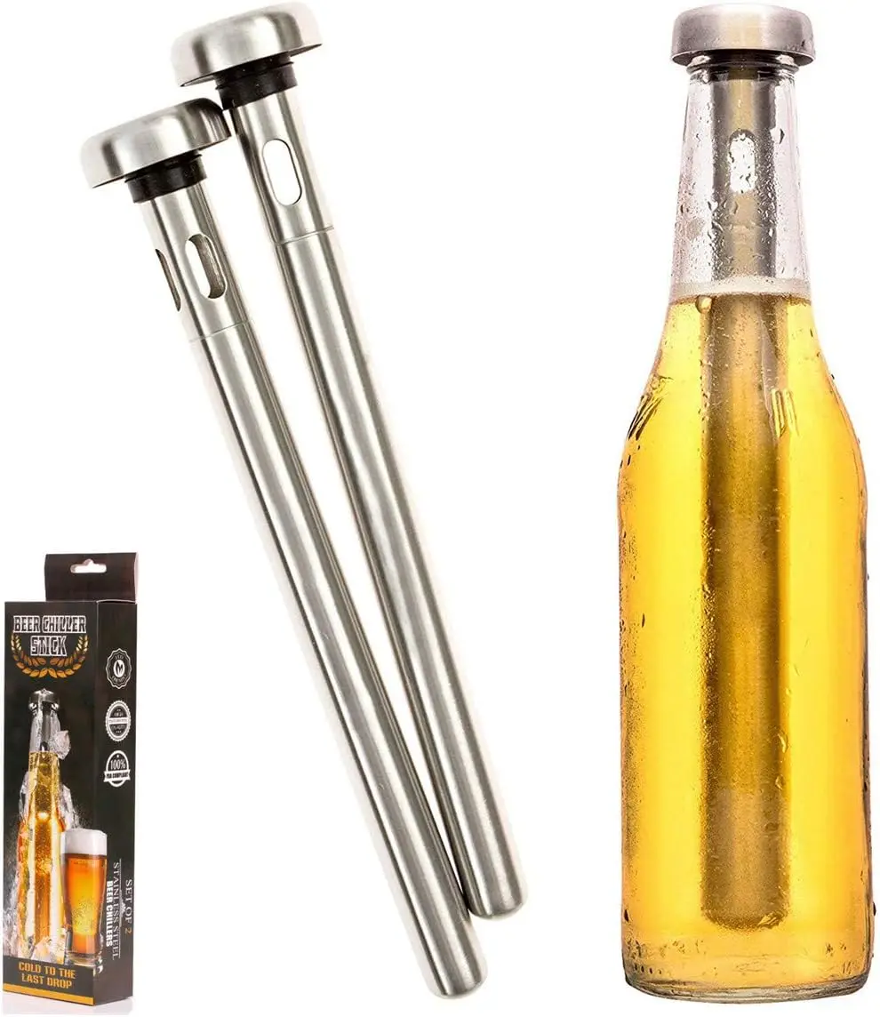 Beer Chiller Stick Instant Portable Stainless Steel Beer Drink Bottle Cooling Stick,Best for Home Bar, Party Favorites