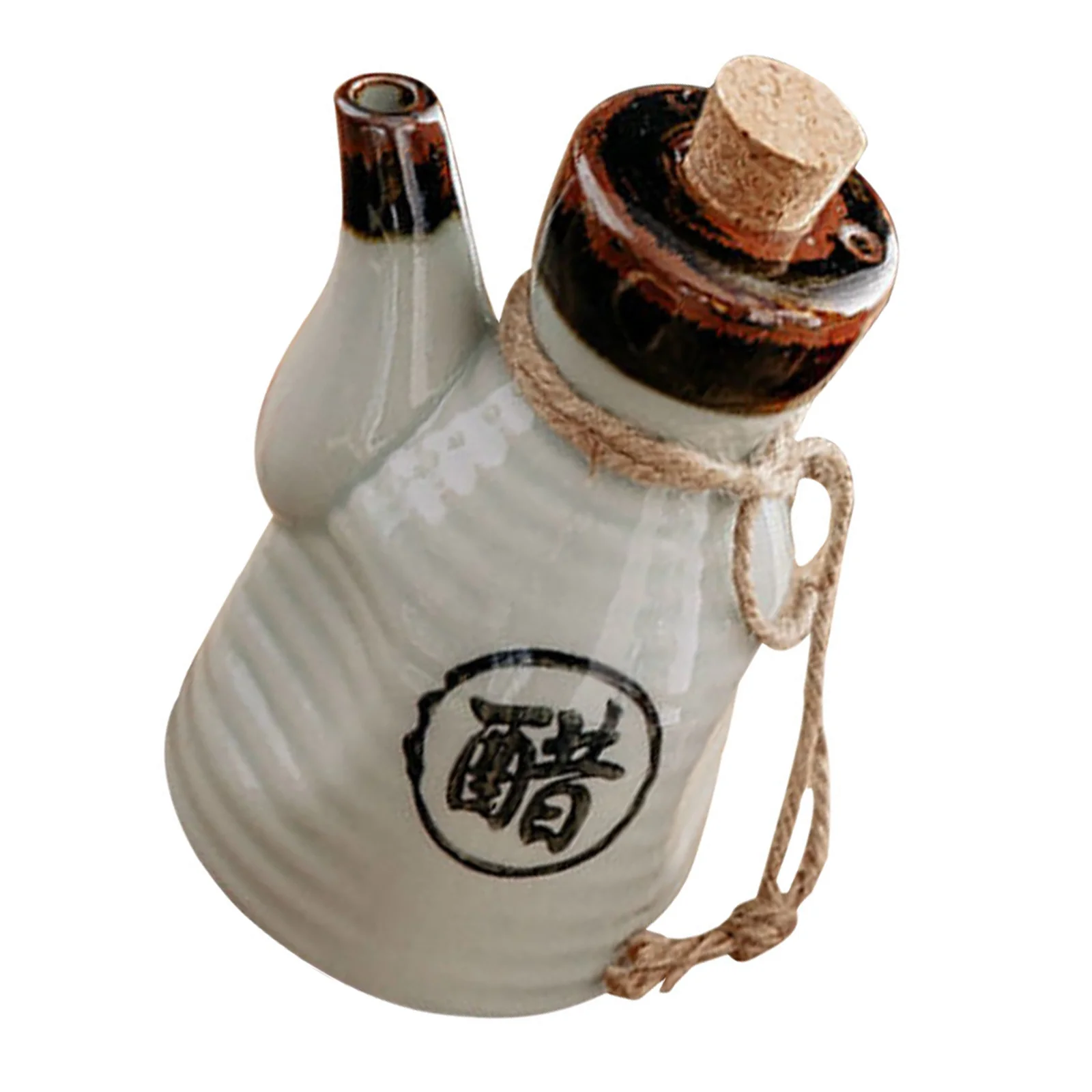 زجاجة بهار سيراميك على الطراز الياباني، وعاء زيت مقاوم للتآكل، مقاوم لدرجات الحرارة العالية، سهل التنظيف، مستلزمات المطبخ