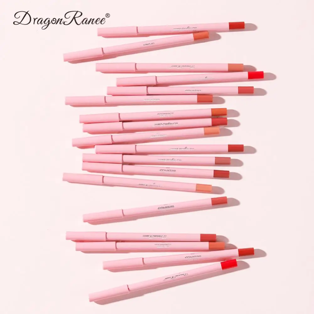 Lip Liner Pen Velvet Matte Lipstick Waterproof Lipliner Lipstick Beauty Cosmetics Lipstick Pencil Lip Contour Pen Set