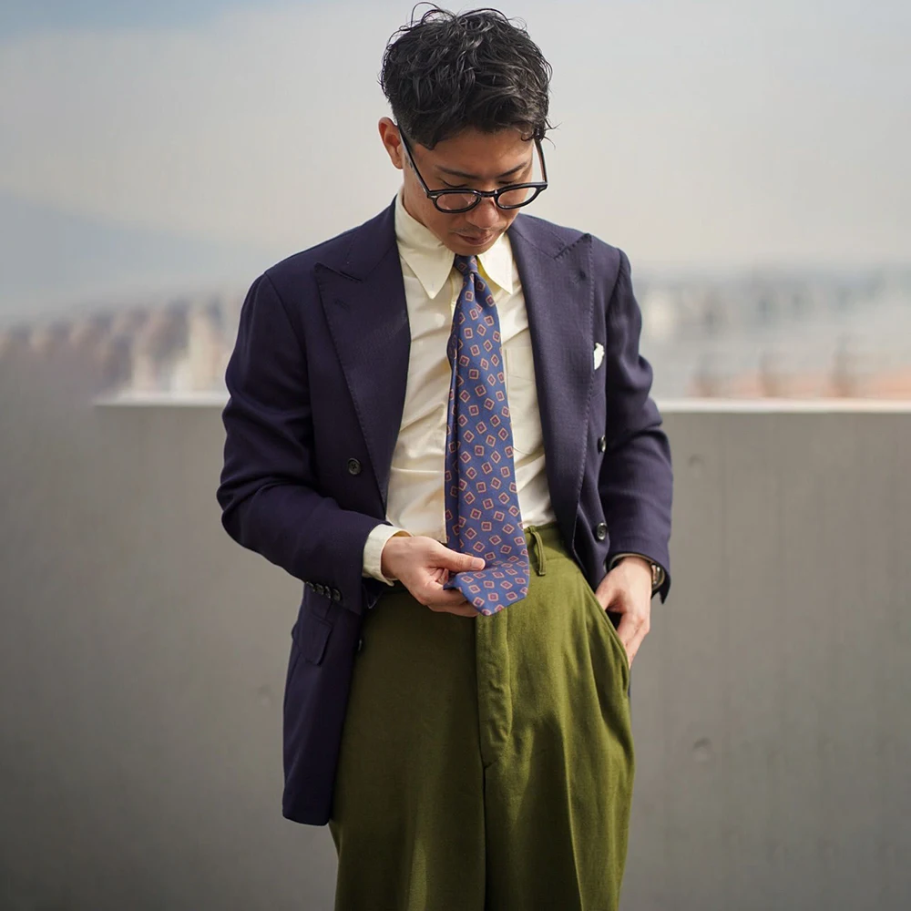 

Casual Men's Suit 2Piece(Blazer+Linen Pants) Double Breasted Peaked Lapel Set Summer Vacation Lightweight Wedding Party Outfit